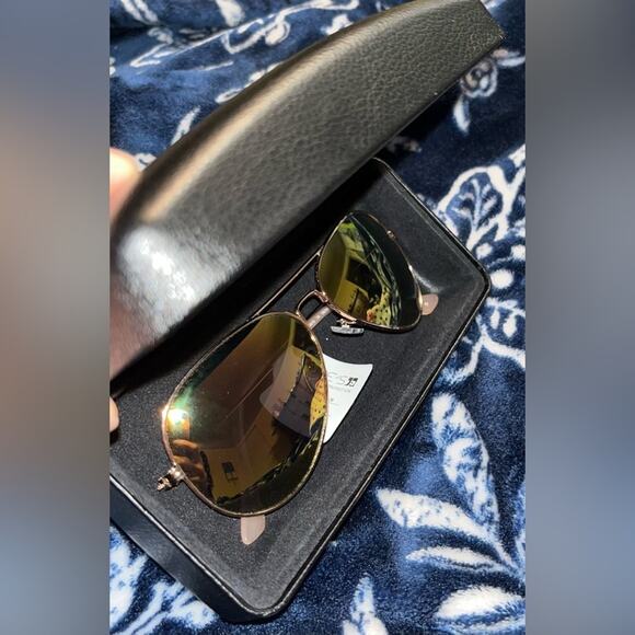 NWT! Joes Jeans Womens Aviator Sunglasses 6016 100% UVP Rose Gold main image 4